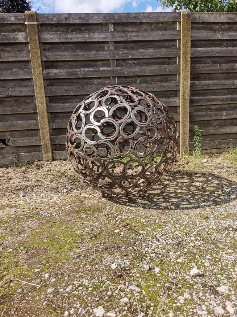 Hoefijzer bollen , hoefijzerkunst, Jardin & Terrasse, Statues de jardin, Neuf, Abstrait, Métal, Enlèvement