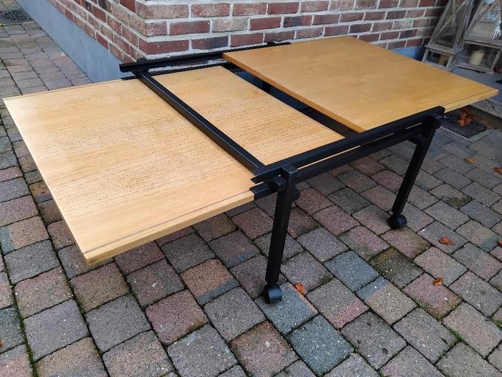 salontafel industrieel en verlengbaar, Huis en Inrichting, Tafels | Salontafels, Gebruikt, Ophalen