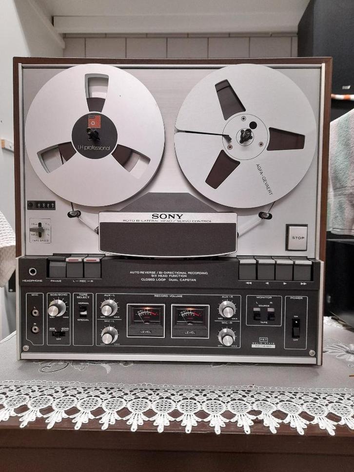 SONY bandrecorder als nieuw te beluisteren, Audio, Tv en Foto, Bandrecorder, Bandrecorder, Met stofkap, Met banden, Ophalen of Verzenden