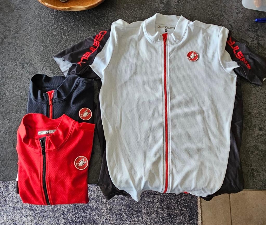 Allerlei fietskledij, Castelli, ..., Fietsen en Brommers, Fietsaccessoires | Fietskleding, Gebruikt, Handschoenen, Ophalen of Verzenden