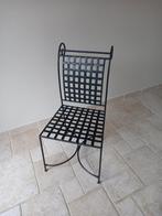 6 stoelen, Huis en Inrichting, Stoelen, Ophalen, Gebruikt, Zwart, Metaal