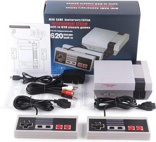 Retro Mini Console - 620 build in Games - 2 controllers, Informatique & Logiciels, Ordinateurs & Logiciels Autre, Neuf, Enlèvement ou Envoi