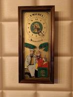 Vintage horloge  publicitaire cigarette St Michel, Ophalen of Verzenden, Wandklok
