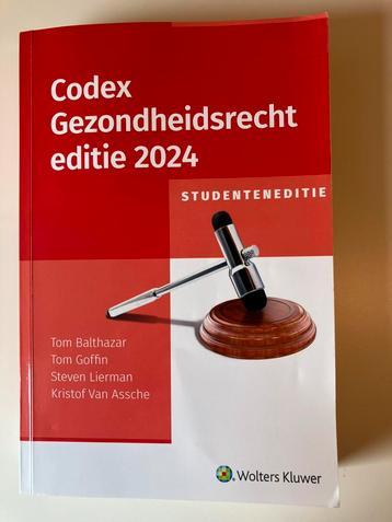 Codex gezondheidsrecht 2024 beschikbaar voor biedingen