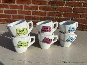 6stuks koffietas 'wash me after use' beschikbaar voor biedingen