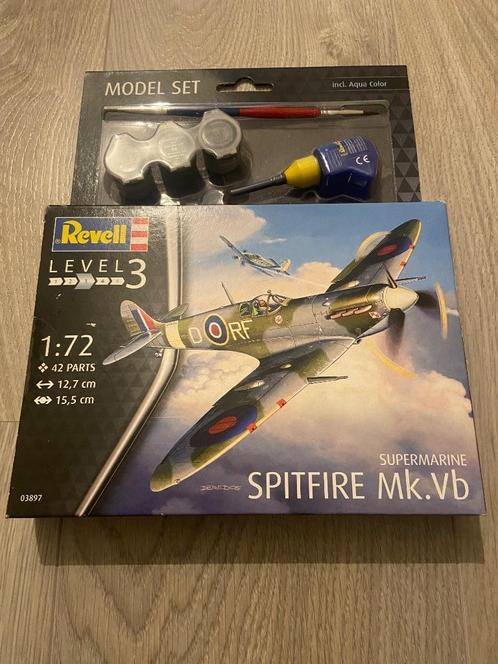 Revell 63897 Supermarine Spitfire Mk Vb Model.tfire Mk.Vb, Hobby en Vrije tijd, Modelbouw | Vliegtuigen en Helikopters, Nieuw