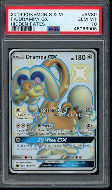 Drampa GX PSA 10 - SV80/SV94 - Sun & Moon - Hidden Fates beschikbaar voor biedingen