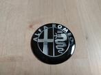 Alfa Romeo Embleem set zwart zilver, Ophalen of Verzenden