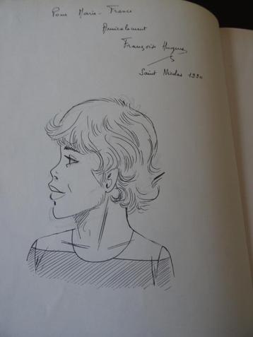 Eric Castel - dédicace Françoise Hugues, Enlèvement ou Envoi, Une BD, Utilisé, HUGUES + REDING