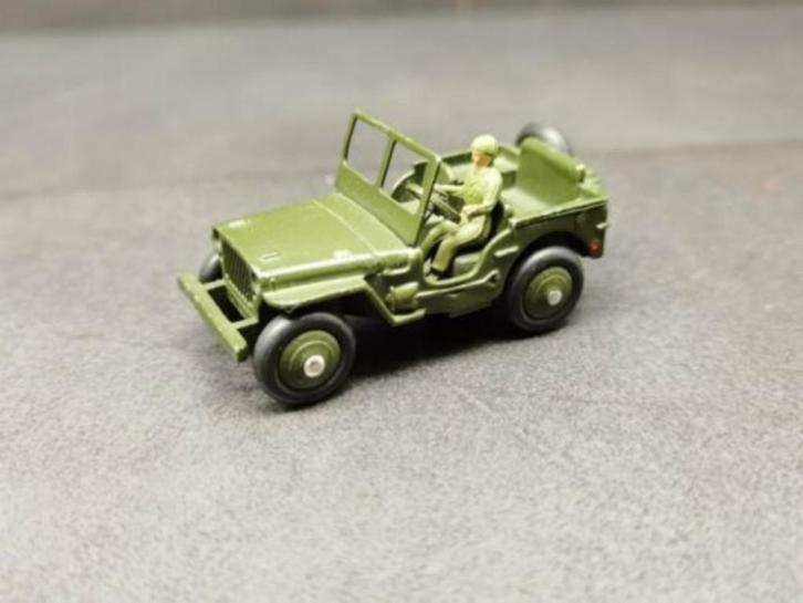 Vintage JEEP WILLYS MB Militaire 1944 1/43 DINKY TOYS France, Hobby en Vrije tijd, Modelauto's | 1:43, Zo goed als nieuw, Dinky Toys