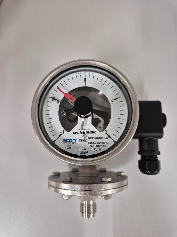 Manomètre WIKA à membrane, Doe-het-zelf en Bouw, Ventilatie en Afzuiging, Nieuw, Ophalen