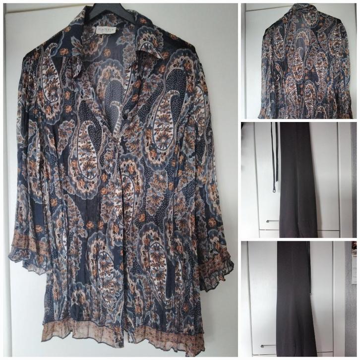 Chemisier+pantalon strech assorti femmes CANDA /T. 40/42, Vêtements | Femmes, Blouses & Tuniques, Comme neuf, Taille 38/40 (M)