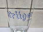 Bierglas Krüger Kruger PILS, boerke, blauw wit klein model., Collections, Enlèvement ou Envoi