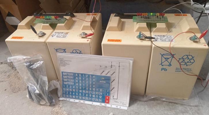 Backup Batterijen 4 x 6V 155Ah Compact-Power, Doe-het-zelf en Bouw, Elektriciteit en Kabels, Gebruikt, Ophalen