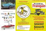 Franquin - Dépliant expo 2006 - Autoworld - Version NL, Collections, Gaston ou Spirou, Image, Affiche ou Autocollant, Enlèvement ou Envoi