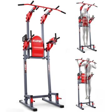 Poste de musculation avec barre de traction + station à dip, Enlèvement, Métal, Bras, Centrale électrique