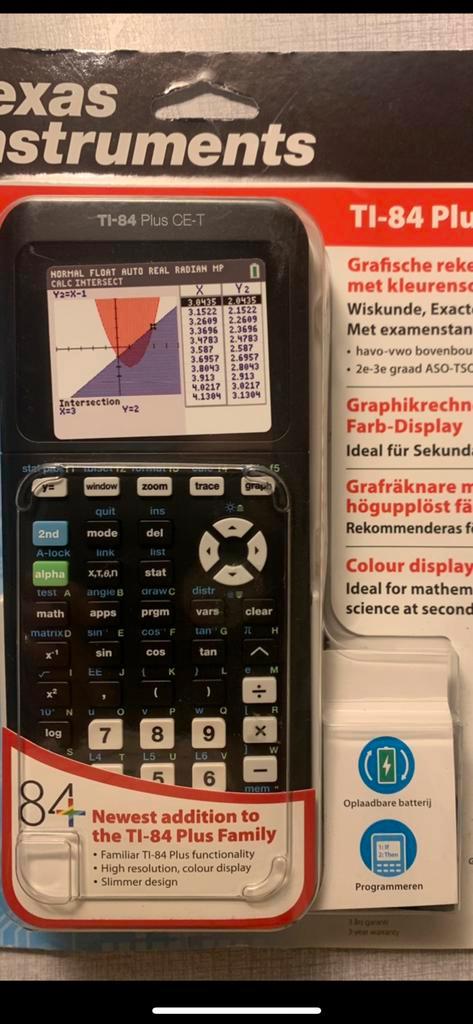 Texas instruments Ti 84 plus CE-T calculatrice scientifique, Diversen, Rekenmachines, Nieuw