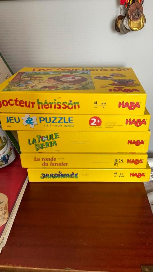 Jeux Haba  3 pièces, Hobby en Vrije tijd, Gezelschapsspellen | Bordspellen, Zo goed als nieuw, Ophalen of Verzenden