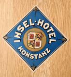 Insel Hotel Konstanz- Etiquette ancienne - Label 222, Enlèvement ou Envoi