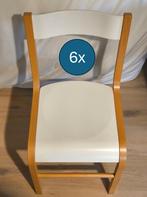 6 x Ikea Presby stoel in goede staat, Maison & Meubles, Comme neuf, Bois, Enlèvement, Blanc