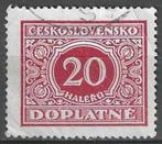 Tsjechoslowakije 1928 - Yvert 57TX - Taxzegel 20 h. (ST), Postzegels en Munten, Overige landen, Verzenden, Gestempeld