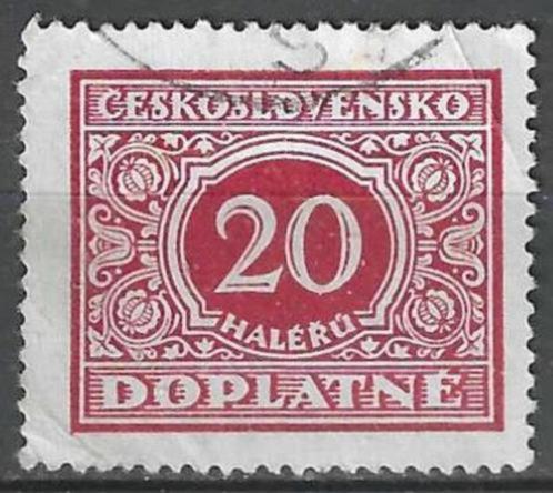 Tsjechoslowakije 1928 - Yvert 57TX - Taxzegel 20 h. (ST), Postzegels en Munten, Postzegels | Europa | Overig, Gestempeld, Overige landen
