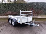 Dubbelas 750kg 130x255cm, Auto diversen, Aanhangwagen-onderdelen, Ophalen of Verzenden, Zo goed als nieuw