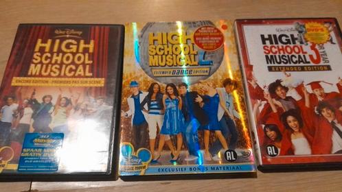 Dvd´s High School Musical 1, 2 en 3, disney channel, Cd's en Dvd's, Dvd's | Kinderen en Jeugd, Zo goed als nieuw, Film, Overige genres
