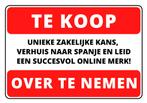 Over te nemen succesvol online merk Spanje, Zakelijke goederen, Overige Zakelijke goederen, Ophalen of Verzenden, Overname