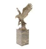 Grote Bronzen Beeld van een vissende Adelaar GRATIS LEVERING, Antiek en Kunst, Antiek | Brons en Koper, Verzenden, Brons
