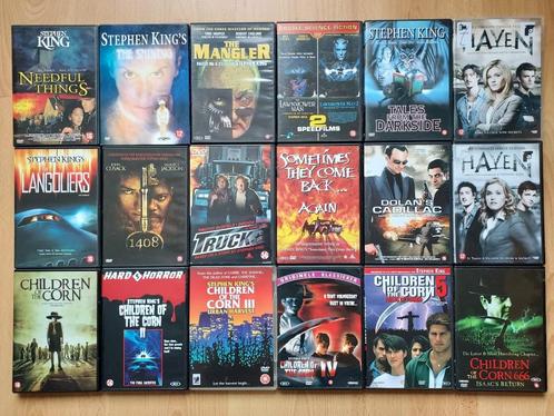 18 dvd's Stephen King - niet los te koop, Cd's en Dvd's, Dvd's | Horror, Zo goed als nieuw, Ophalen of Verzenden