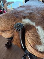 Opgezette koebankje , vintage , echte koehuid, Collections, Collections Animaux, Enlèvement, Comme neuf, Animal de ferme, Autres types