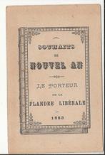 1883 gent la flandre liberale souhaits nouvel an zeldzaam, Ophalen of Verzenden, Zo goed als nieuw