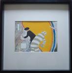 ROGER RAVEEL / TWEE PERSONAGES / KLEUROFFSET / 52x52cm KADER, Ophalen of Verzenden