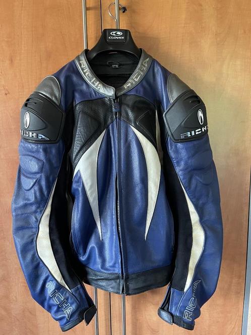 Blouson moto cuir RICHA XL, Motoren, Kleding | Motorkleding, Jas | leer, Heren, Tweedehands, Ophalen