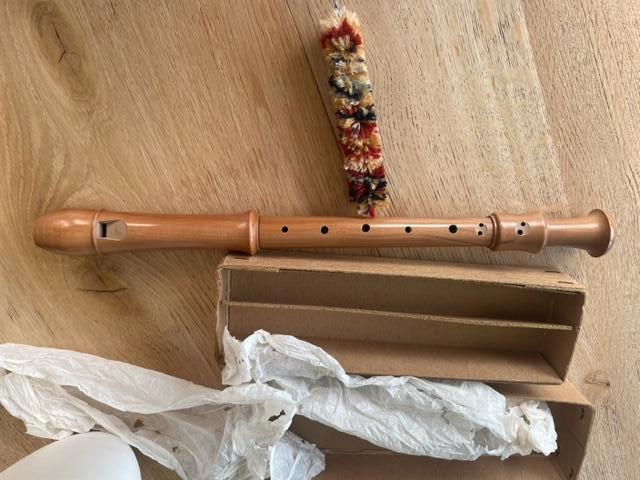 Aura Alt A5A blokfluit met dubbelboring, nieuwstaat, Muziek en Instrumenten, Blaasinstrumenten | Blokfluiten, Zo goed als nieuw