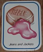 Vintage sticker Rifle Jeans and Jackets retro autocollant, Collections, Comme neuf, Enlèvement ou Envoi, Marque