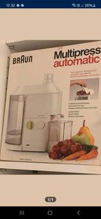 Braun juicer, groenten en fruitperser,  sapcentrifuge, Ophalen, Gebruikt, Sapcentrifuge