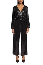 ESPRIT zwarte avondjumpsuit met lovertjes en strassteentjes, Zwart, Nieuw, Ophalen of Verzenden, Maat 36 (S)