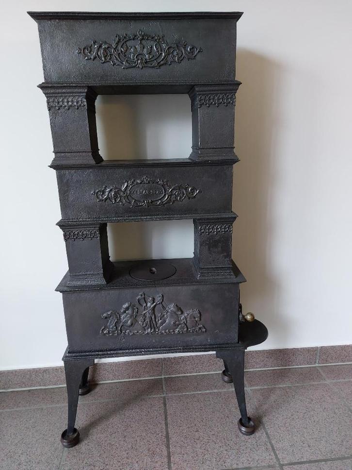 houtkachel in gietijzer, Antiek en Kunst, Curiosa en Brocante, Ophalen