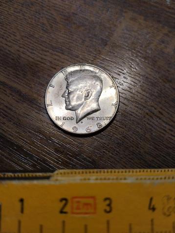 1968 Kennedy Half Dollar Silver coin circulation beschikbaar voor biedingen