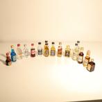 Collectie van 16 mini whisky, likeur, vodka flesjes, Verzamelen, Ophalen of Verzenden, Zo goed als nieuw, Verpakking
