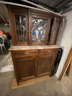 Retro kast met marmeren blad, Antiek en Kunst, Ophalen