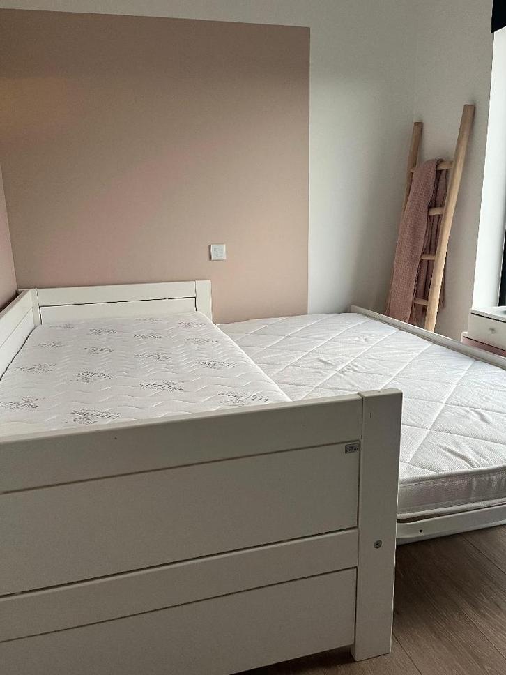 Life time kajuitbed, Kinderen en Baby's, Kinderkamer | Bedden, Gebruikt, 180 cm of meer, 85 tot 100 cm, Lattenbodem, Matras, Ophalen