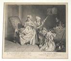 Antiek gravure C. Dupuis L'occupation selon l'age, rond 1731, Ophalen of Verzenden