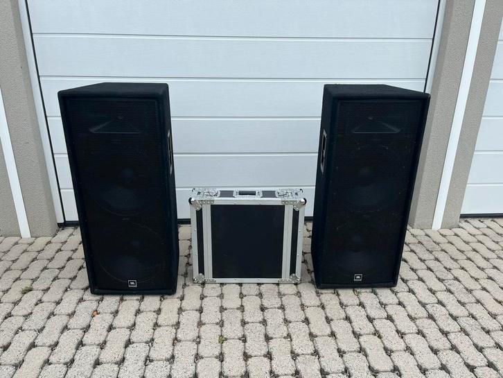 JBL professionele speakerset met versterker en equalizer, Audio, Tv en Foto, Luidsprekerboxen, Zo goed als nieuw, JBL, Ophalen