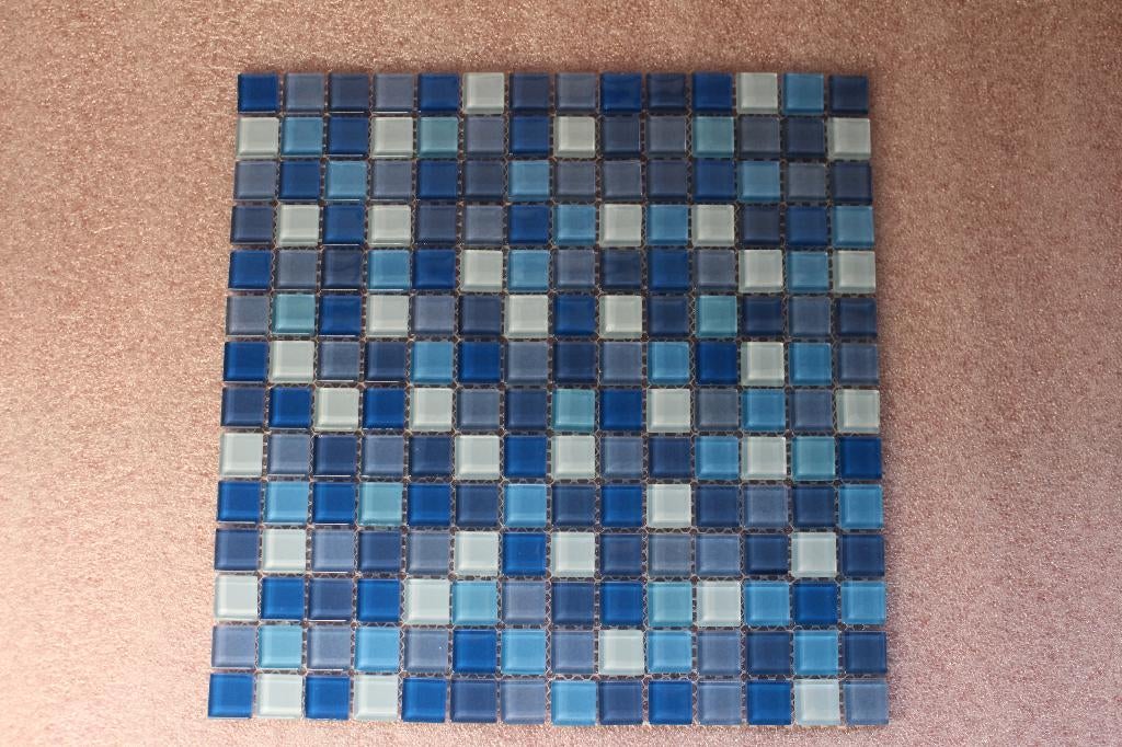 Mosaïque en verre- Couleurs/motifs variés - Voir déscription, Bricolage & Construction, Sanitaire, Neuf, Douche, Verre, Enlèvement