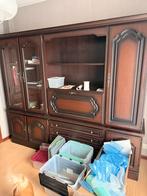 Vol eiken wandkast, Huis en Inrichting, Kasten | Wandmeubels, Ophalen, Gebruikt