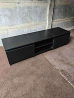 Zwarte tv kast, Huis en Inrichting, Ophalen, Gebruikt