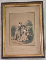 Deux gravures de Regnier et Bettannier lith XIX e, Antiek en Kunst, Kunst | Etsen en Gravures, Ophalen of Verzenden